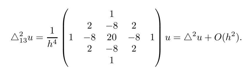 biharmonic stencil